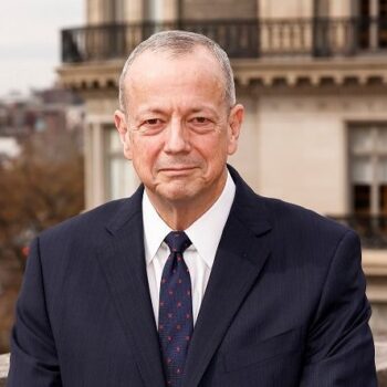 General John R. Allen is a former commander of the NATO International Security Assistance Force (ISAF) and U.S. Forces in Afghanistan (USA) and a member GLOBSEC's International Advisory Council (IAC).